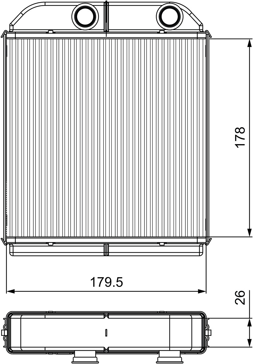 VALEO Fűtőradiátor 811538_VALEO